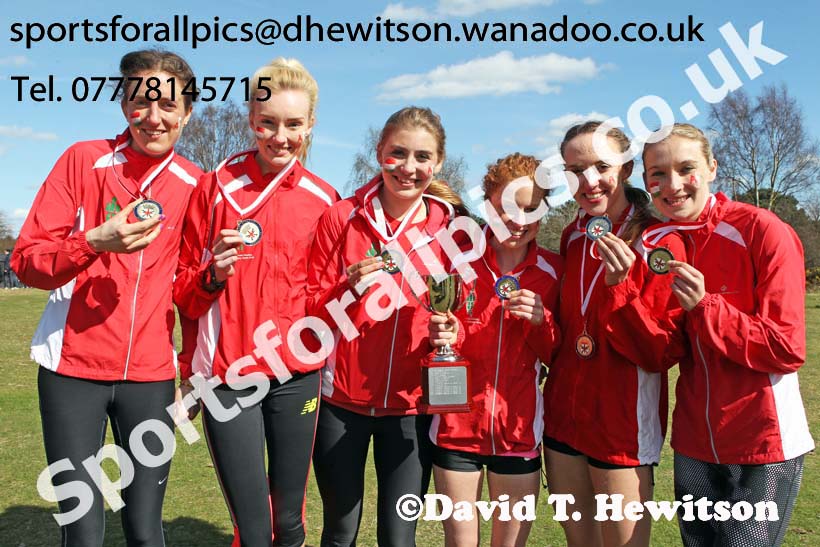 Womens 6 stage relay, Enlgish National 12 and 6 Stage Road Relays. Photo: David T. Hewitson/Sports for All Pics